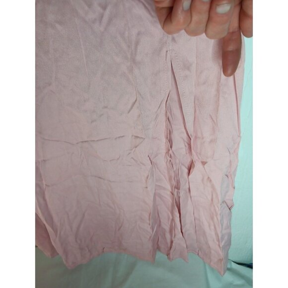 Anrabess Women’s XL Pink Sleeveless Midi Dress Side Cut Outs Spring Summer NWT - Picture 5 of 8